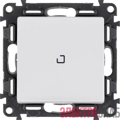 Выключатель 1-кл. СП Valena Life 10А IP20 250В 10AX с подсветкой с лицев. панелью механизм бел. Leg 752410