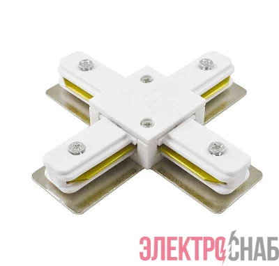 Коннектор X-образный PTR CX-WH накладной/подвесной шинопровод бел. Pro JazzWay 5010888