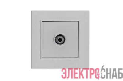 Розетка TV проходная Karea LINE STAR жемчуж. Makel 86100007