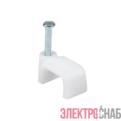 Скоба крепежная квадратная плоская 9мм (уп.50шт) EKF plcn-ss-9