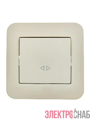 Выключатель промежуточный 1-кл.СП ASTI 10А IP20 в сборе крем. LEZARD 7081-0303-107