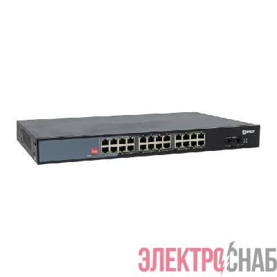 Коммутатор неуправляемый промышленный U-2GX/SFP-24GTP-R 2 порта 1000Base-X SFP 24 порта 10/100/1000Base-T(X) RJ45 c PoE монтаж в 19" стойку TSX EKF TSX-U-2GX/SFP-24GTP-R