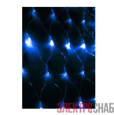 Гирлянда Сеть 240LED 1.8х1.7м с контроллером (разные режимы мигания) провод 3м IP20 син. Космос KOC_NET240LED_B