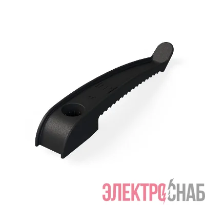 Держатель кабеля односторонний для прямого монтажа черн. (уп.20шт) Промрукав PR13.0381