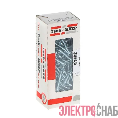 Саморез универсальный 30х4.0мм оцинк. (уп.200шт) Tech-KREP 102180