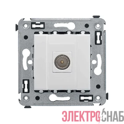 Розетка телевизионная одиночная TV СП Avanti "Белое облако" DKC 4400503