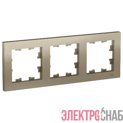 Рамка 3-м AtlasDesign универс. шампань SE ATN000503
