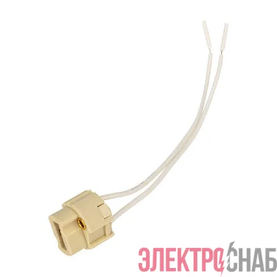Цоколь "патрон" G9 с проводом 15 см бел. с этикеткой Rexant 11-8879