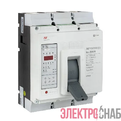 Выключатель автоматический 1600А 70кА AV POWER-5/3 ETU4.0 AVERES EKF mccb-53-1600M-4.0-av