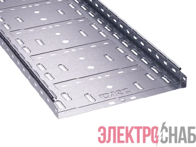 Лоток листовой перфорированный 400х100 L3000 сталь 1мм DKC 35345
