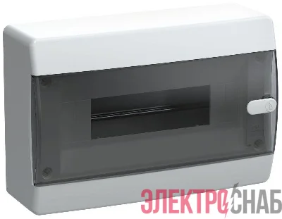 Корпус ЩРН-П-12 UNION Compact IP41 черн. прозр. дверь пластик. IEK UIC-KP12-N-12-41-K01