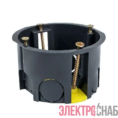 Коробка установочная КМП-020-011 для полых стен 71х45 полипропилен пласт. лапки IP30 черн. EKF plc-kmp-020-011