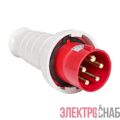Вилка переносная 035 63А 3P+PE+N 380В IP67 EKF ps-035-63-380