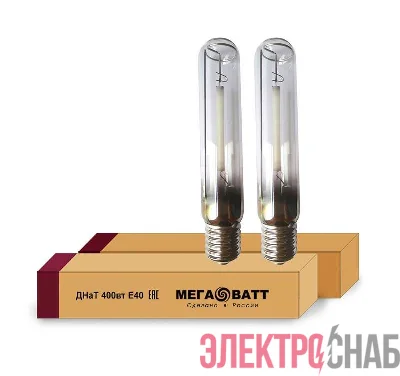 Лампа газоразрядная натриевая ДНаТ 400 E40 (25) МЕГАВАТТ 02959