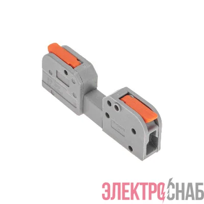 Клемма СМК 222-421R проходная разъемная 1 полюс сер. 0.2-2.5/4кв.мм Rexant 07-5261