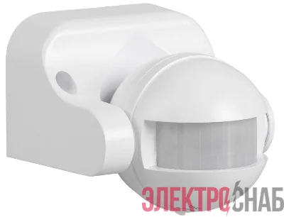 Детектор движения ДД 009 1100Вт угол. обз. 180град. IP44 бел. IEK LDD10-009-1100-001