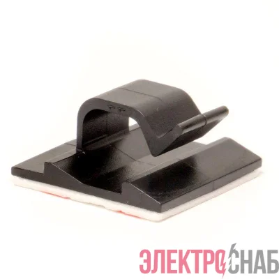 Клипса самоклеящаяся 26х26 черн. (уп.100шт) DKC 25433SR