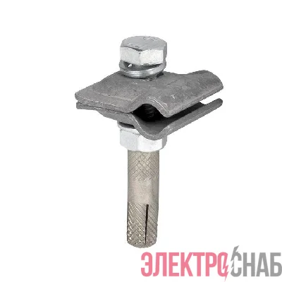 Зажим прута унив. малый 51510 HZ (30x30мм) с анкером PROxima EKF lp-51511