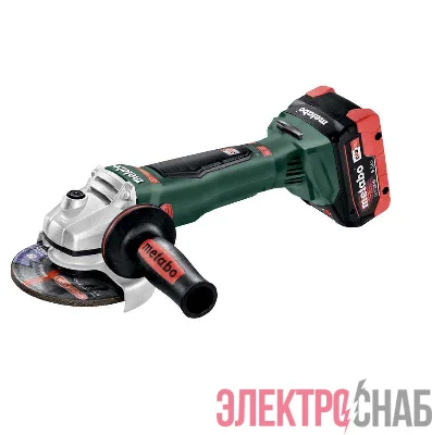 Машина угловая шлифовальная аккумуляторная WB 18 LTX BL 125 Quick + Li-HD аккумулятор 3.5А.ч + зарядн. устройство ASC 30-36 Metabo T03360