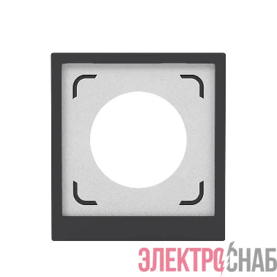 Рамка 1-м KANT IP44 черн. уголь DKC 7012942