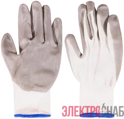 Перчатки с нитриловым покрытием 10дюйм нейлон. MOS 12471М