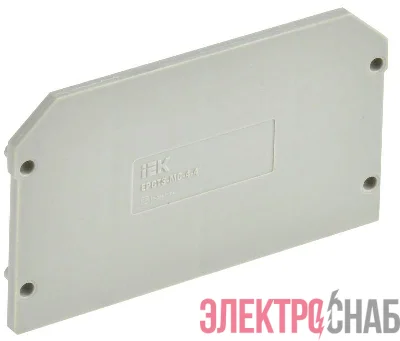 Заглушка для CTS-MC 4 вывода 4кв.мм сер. IEK YCT12-00-4-K03-004-ZGL