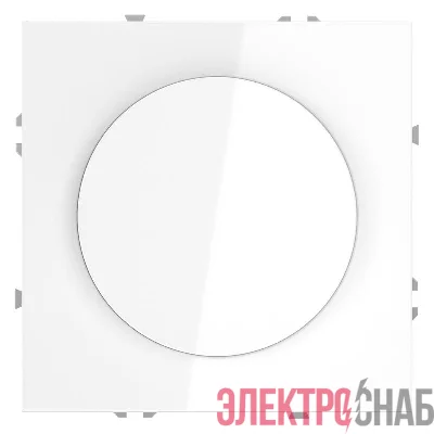 Светорегулятор поворотно-нажимной СП S70 600Вт механизм бел. глянцевый Voltum VLS070301