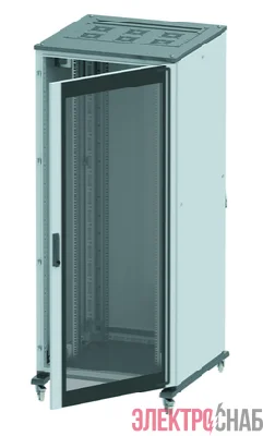 Шкаф напол. 47U 800х800 передняя дверь-стекло; задняя глухая дверь; крыша укомплектована вводом и заглушками DKC R5IT4788GS