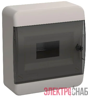 Корпус пластиковый ЩРН-П-8 IP41 черн. прозр. дверь TEKFOR IEK TF5-KP12-N-08-41-K01-K03