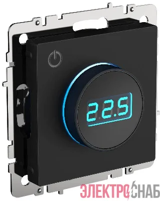 Термостат электронный с индик. BRITE СП IP20 ТС10-1-БрЧ механизм черн. IEK BR-RT11-K02