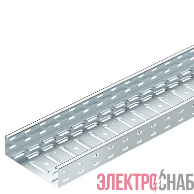 Лоток листовой перфорированный 200х60 L3000 сталь 0.7мм LKS 620 FS RU оцинк. (аналог 50х200) OBO 6048914