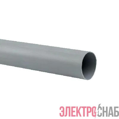 Труба гладкая ПВХ жесткая d40мм сер. (дл.3м) PROxima EKF trg-40-3n