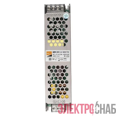 Блок питания для светодиод. ленты BSPS 100Вт 8.3А 12В IP20 метал. JazzWay 1002167A