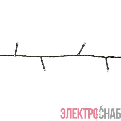 Гирлянда UDL-S0500-100/DGA MULTI IP20 MINI с контроллером 5м 100 миниламп накаливания свет разноцветный провод зел. Uniel UL-00002388