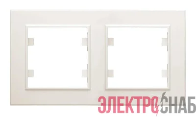 Рамка 2-м Karea горизонт. крем. Makel 56010702