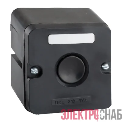 Пост кнопочный ПКЕ-212 1 У3 IP40 черн. кнопка КЭАЗ 150746