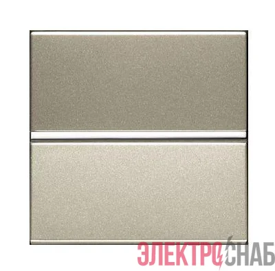 Механизм переключателя 1-кл. проходного с клавишей 2мод. Zenit шампань ABB 2CLA221000N1901