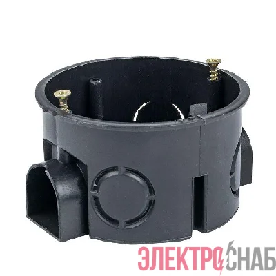 Коробка установочная КМТ-010-044 приборная со стыковочными узлами и саморезами для твердых стен 71х42 розн. стикер PROxima EKF plc-kmt-010-044-r