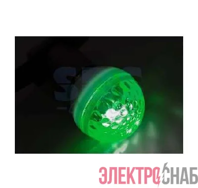 Строб-лампа 5млн вспышек E27 12Вт 220В IP54 50мм зел. Neon-Night 411-124
