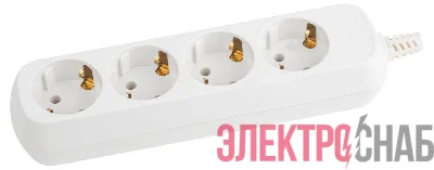 Колодка удлинителя 4-м с заземл. KX-4e Эра Б0028340
