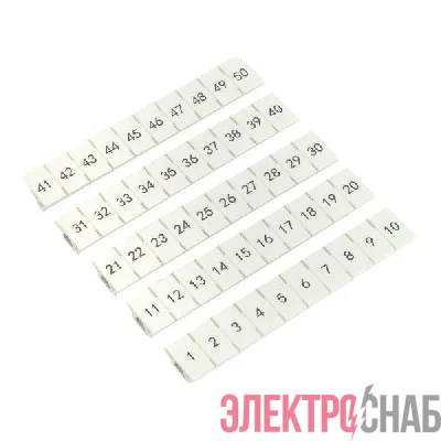 Маркировка для клемм 6 UT 1-50 (уп.100шт) EKF scr-ut-mrk-6-1-50