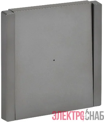 Выключатель 1-кл. СП FORTE&PIANO 10А FP502 с индикацией сталь IEK FP-V10-1-10-1-K46