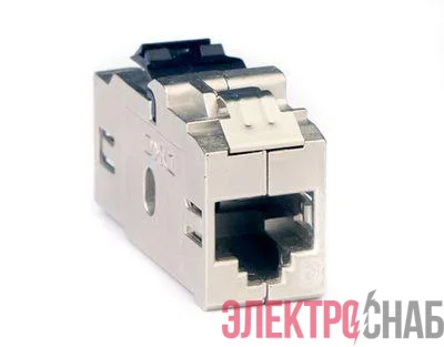 Модуль Keystone RJ45 кат.6 проходной экранированный серебр. DKC RNK6FESL