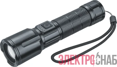Фонарь аккумуляторный ручной 95 660 NPT-CM20-ACCU алюм. 3 реж 1LED 10Вт Li-ion 4.2В 1200мАч Navigator 95660