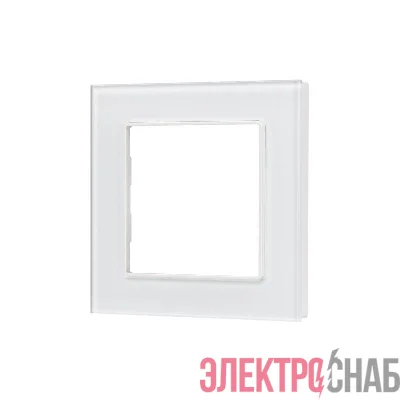 Рамка стеклянная FRM-GLARE-GS-1-WH Arlight 043786