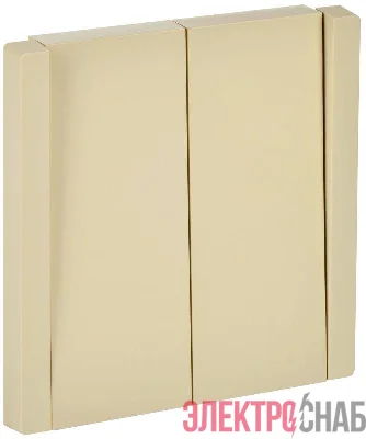 Выключатель перекрестный 2-кл. СП FORTEPIANO FP409 10А ваниль IEK FP-V23-0-10-1-K10