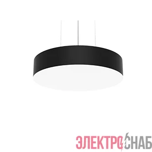 Светильник светодиодный Deleo 40Вт 4000К 400x80мм подвесной с опаловым рассеив. RAL9005 черн. матов. VARTON V1-R0-90201-30000-2004040