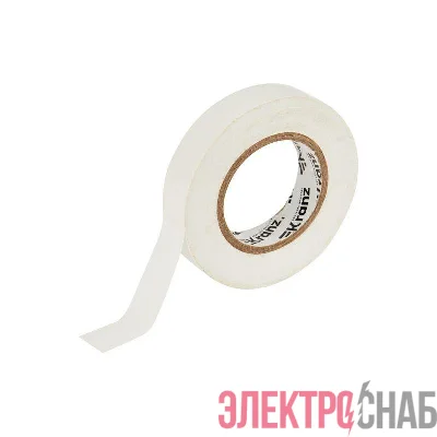 Изолента ПВХ 0.13х15мм 25м бел. (уп.5шт) Kranz KR-09-2101