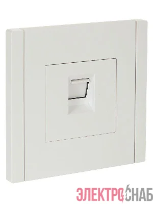 Розетка компьютерная RJ45 кат.6 FORTE&PIANO FP231 бел. IEK FP-K10-2-K01