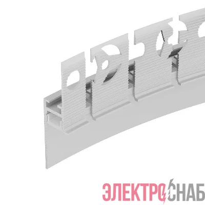 Профиль PLINTUS-FANTOM-BENT-H20-SIDE-2000 WHITE L2000 алюм. Arlight 043674(1)